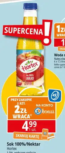 E.Leclerc Nektar jabłkowy Hortex oferta