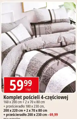 E.Leclerc Komplet pościeli 200 x 220 + 2 70 80 prześcieradło 230 cm oferta