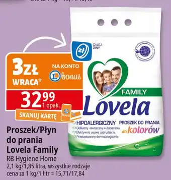 E.Leclerc Płyn do prania kolorów family Lovela oferta