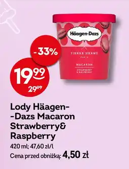 Żabka Lody macaron strawberry & rasberry Haagen-dazs oferta