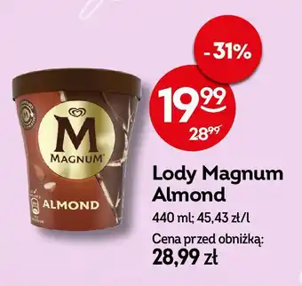 Żabka Lody almond Algida magnum oferta