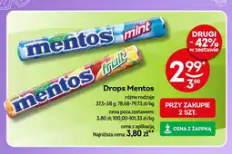 Żabka Dropsy mint Mentos classic oferta