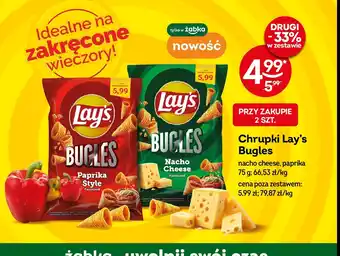 Żabka Chipsy nacho cheese Lay's bugles oferta