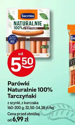 Żabka Parówki z szynki Tarczyński naturalnie oferta