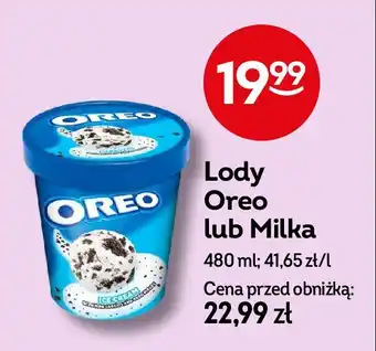 Żabka Lody cashew & caramel Milka oferta