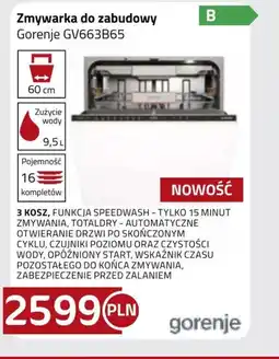 Kakto Zmywarka do zabudowy Gorenje oferta