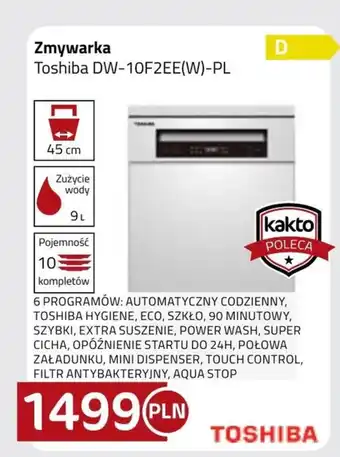 Kakto Zmywarka Toshiba oferta