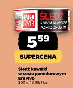 Netto Śledź kawałki w sosie pomidorowym Era Ryb oferta