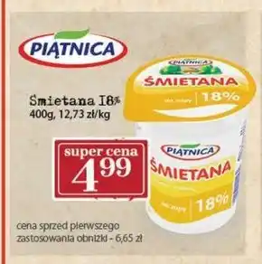 Społem Piątnica Śmietana 18 % 400 g oferta