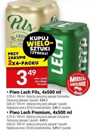 Twój Market Lech Premium Piwo jasne 500 ml oferta