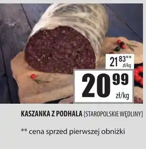 Społem Szczecin Kaszanka Staropolskie wędliny oferta