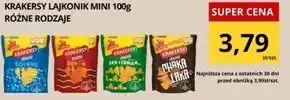 Supeco Lajkonik Krakersy mini o smaku papryka 100 g oferta