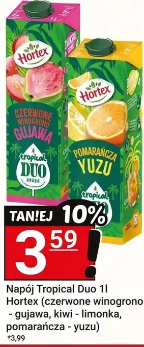 Hitpol Hortex Tropical Duo Napój wieloowocowy pomarańcza yuzu 1 l oferta