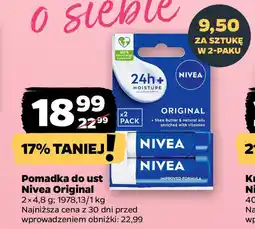 Netto Pomadka do ust Nivea Original oferta