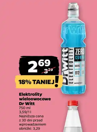 Netto Elektrolity wieloowocowe Dr Witt oferta