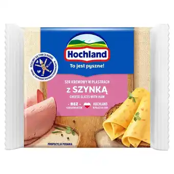 API MARKET Hochland Ser kremowy w plastrach z szynką 130 g oferta