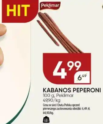 Chata Polska Kabanos peperoni peklimar oferta