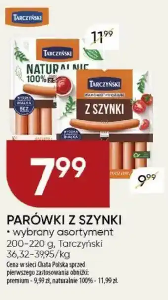 Chata Polska Parówki z szynki tarczyński oferta