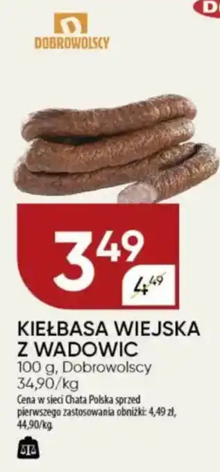 Chata Polska Kiełbasa wiejska z wadowic dobrowolscy oferta