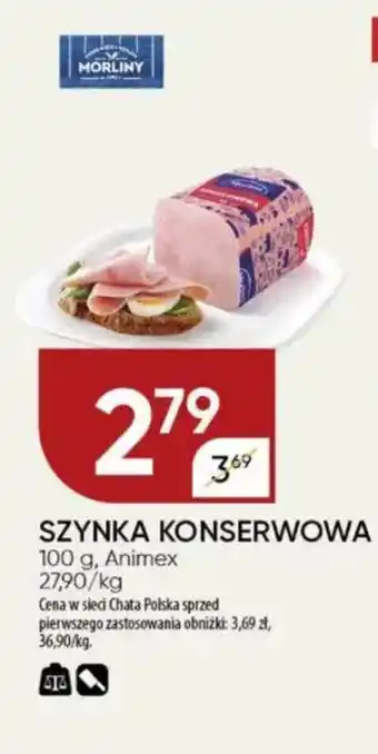 Chata Polska Szynka konserwowa animex oferta