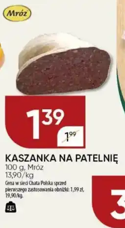 Chata Polska Kaszanka na patelnię mróz oferta