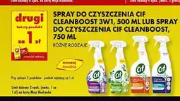 Biedronka Spray uniwersalny Cif Cleanboost oferta