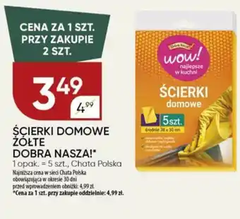 Chata Polska Ścierki domowe żółte dobra nasza oferta