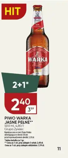 Chata Polska Piwo warka jasne pełne oferta