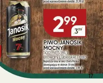 Chata Polska Piwo janosik mocny browary lubelskie perła oferta