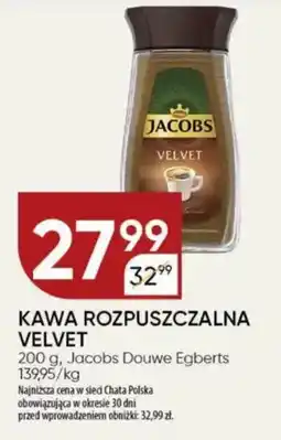 Chata Polska Kawa rozpuszczalna velvet Jacobs Douwe Egberts oferta