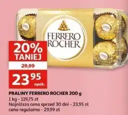 Auchan Praliny w pudełku plastikowym Ferrero Rocher oferta