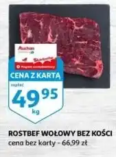 Auchan Rostbef wołowy bez kości oferta