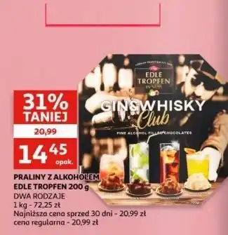 Auchan Praliny z alkoholem ging&whisky Edle Tropfen oferta