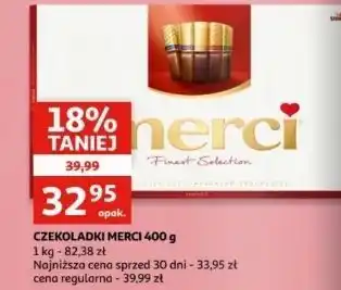 Auchan Bombonierka czerwona Storck Merci oferta