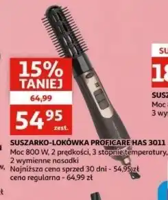 Auchan Suszarko- lokówka pc-has 3011 brown Profi Care oferta