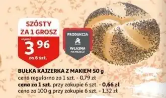 Auchan Kajzerka z makiem oferta