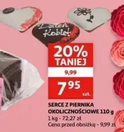 Auchan Serce z piernika walentynkowe oferta