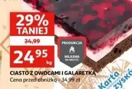 Auchan Ciasto z owocami i galaretką Auchan oferta