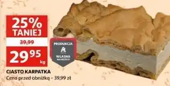 Auchan Ciasto karpatka oferta