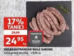 Auchan Kiełbaski franusie białe surowe Auchan oferta