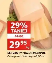 Auchan Ser złoty mazur Mlekpol oferta