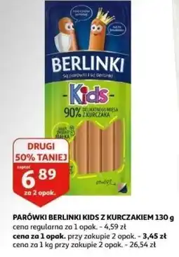 Auchan Parówki Morliny Berlinki Kids oferta