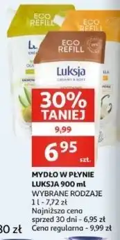 Auchan Mydło w płynie olive & yoghurt Luksja Creamy Soft oferta