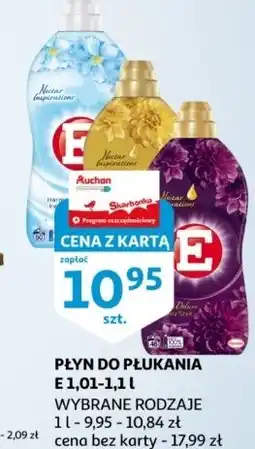 Auchan Płyn do płukania perfume deluxe nuta elegancji E Nectar Inspirations oferta