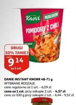 Auchan Makaron pomidory z chili Knorr oferta