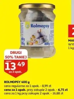 Auchan Rolmops w zalewie octowej Podniesiony Kciuk oferta