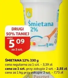 Auchan Śmietana 12% Podniesiony Kciuk oferta