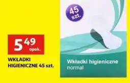 Auchan Wkładki higieniczne normal Hemitex oferta