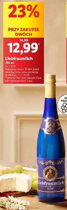 Lidl Wino Liebfraumilch oferta