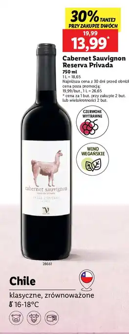 Lidl Wino Cabernet Sauvignon Reserva Privada oferta